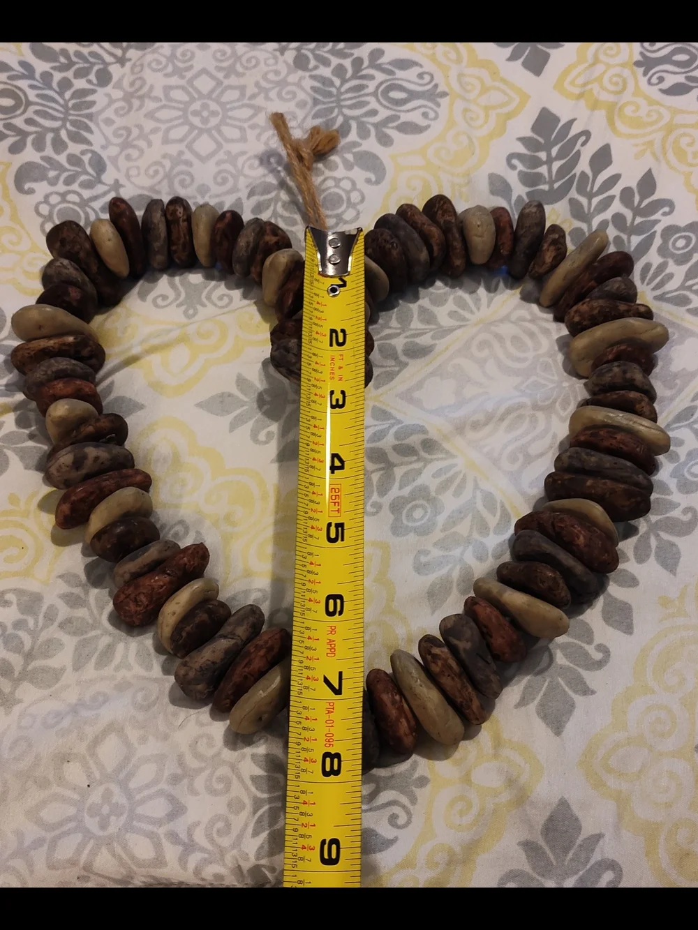 NEW! Handmade By Me- Natural Stone Heart Wall Decor -